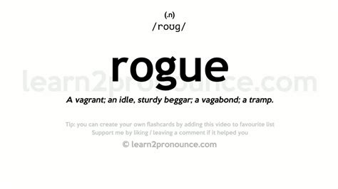 rogue meaning in english.